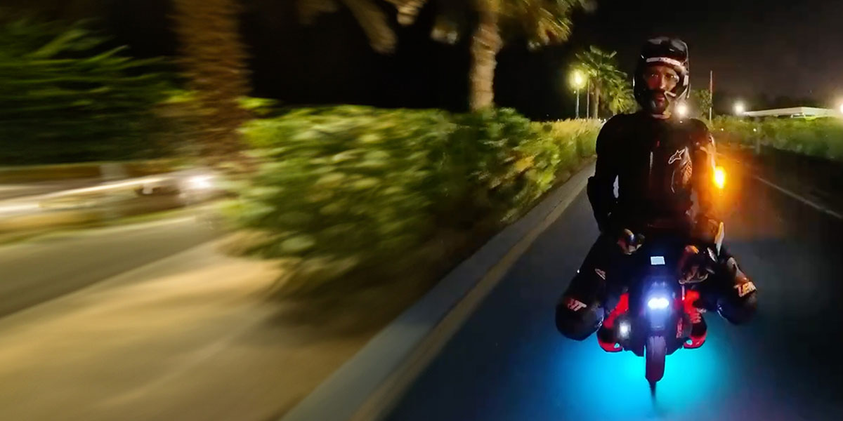 Lighting Up Abu Dhabi on an Electric Unicycle
